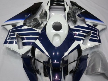 Blanc Brillant & Fondu Bleu 03-04 Honda CBR600RR Carénage
