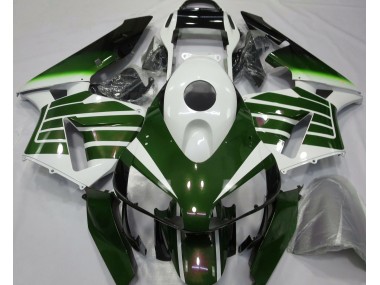 Blanc Brillant & Fondu Vert 03-04 Honda CBR600RR Carénage
