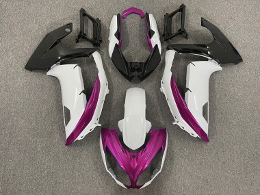 Blanc Brillant & Magenta 12-16 Kawasaki Ninja 650R Carénage