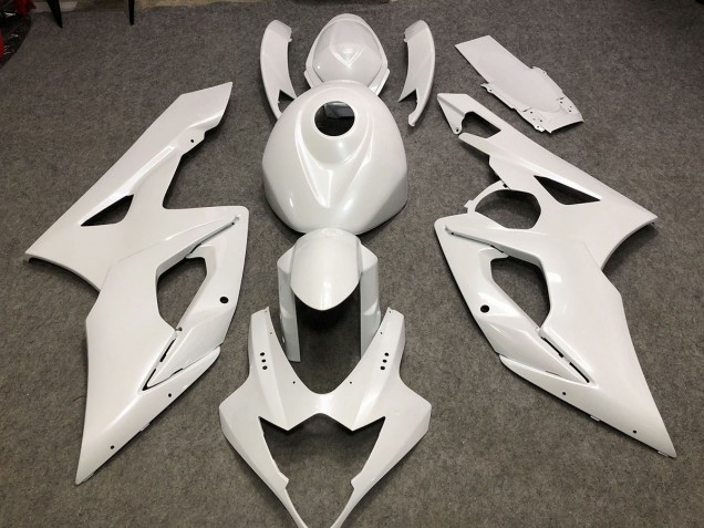 Blanc Brillant Uni 05-06 Suzuki GSXR 1000 Carénage Blanc Brillant Uni 05-06 Suzuki GSXR 1000 Carénage