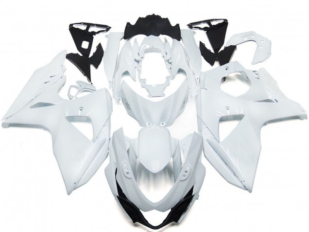 Blanc Brillant Uni 09-16 Suzuki GSXR 1000 Carénage Blanc Brillant Uni 09-16 Suzuki GSXR 1000 Carénage