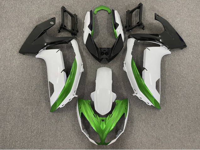 Blanc Brillant & Vert 12-16 Kawasaki Ninja 650R Carénage Blanc Brillant & Vert 12-16 Kawasaki Ninja 650R Carénage