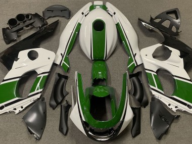 Blanc Brillant & Vert Foncé 98-07 Yamaha YZF600 Carénage