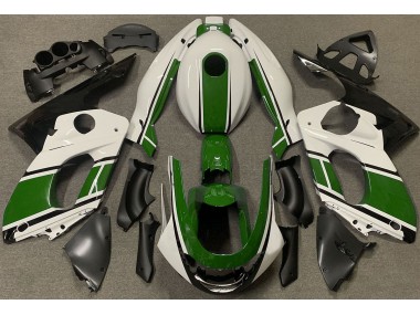 Blanc Brillant & Vert Foncé 98-07 Yamaha YZF600 Carénage