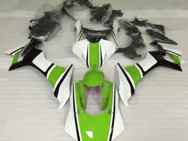 Blanc Brillant Vert & Noir 15-19 Yamaha R1 Carénage