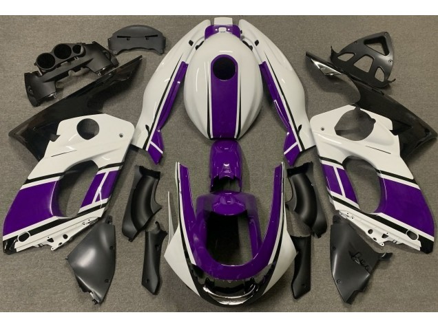 Blanc Brillant & Violet Foncé 98-07 Yamaha YZF600 Carénage Blanc Brillant & Violet Foncé 98-07 Yamaha YZF600 Carénage