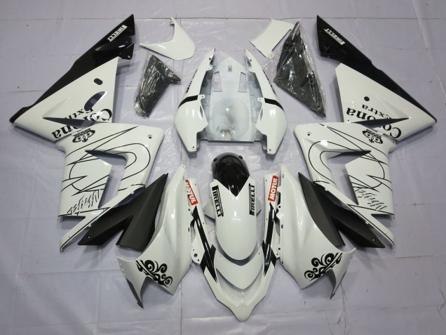 Blanc Corona 04-05 Kawasaki ZX10R Carénage Blanc Corona 04-05 Kawasaki ZX10R Carénage