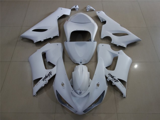 Blanc Mat 05-06 Kawasaki ZX6R Carénage Blanc Mat 05-06 Kawasaki ZX6R Carénage