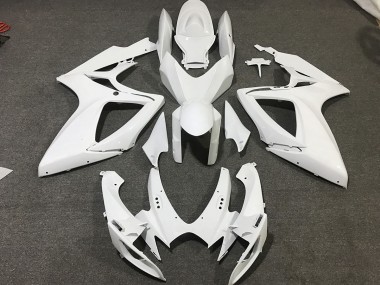 Blanc Mat 06-07 Suzuki GSXR 600-750 Carénage