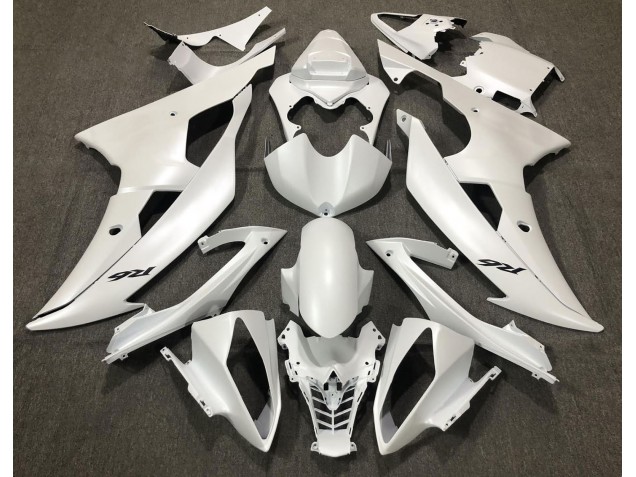 Blanc Mat 08-16 Yamaha R6 Carénage Blanc Mat 08-16 Yamaha R6 Carénage