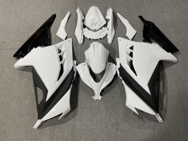 Blanc & Noir Brillant 13-18 Kawasaki Ninja 300 Carénage