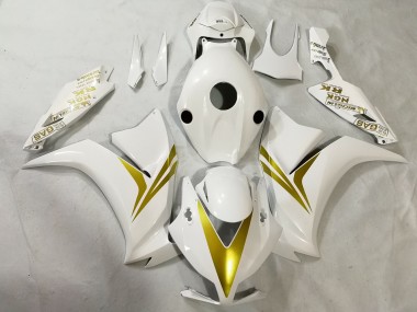 Blanc & Or 12-16 Honda CBR1000RR Carénage
