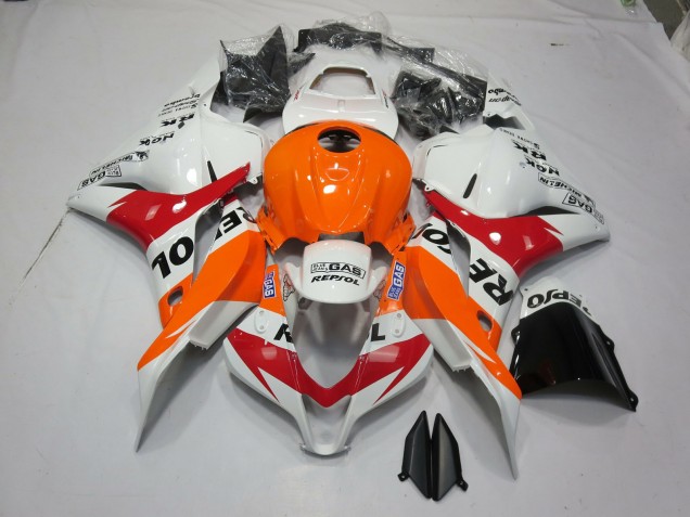 Blanc Orange Repsol 09-12 Honda CBR600RR Carénage Blanc Orange Repsol 09-12 Honda CBR600RR Carénage