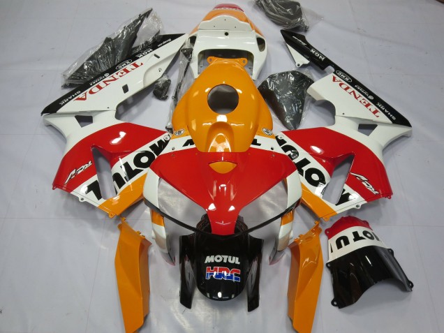 Blanc Repsol 05-06 Honda CBR600RR Carénage Blanc Repsol 05-06 Honda CBR600RR Carénage
