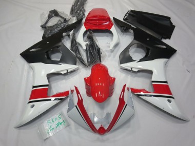 Blanc Rouge & Noir 05 Yamaha R6 Carénage