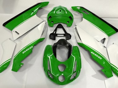 Blanc Vert & Noir 03-04 Ducati 749 999 Carénage