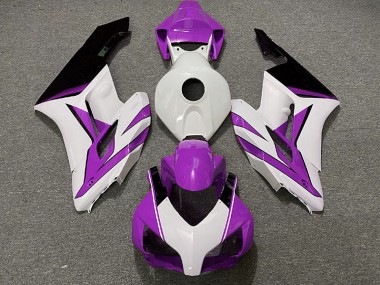 Blanc Violet & Noir Brillant 04-05 Honda CBR1000RR Carénage