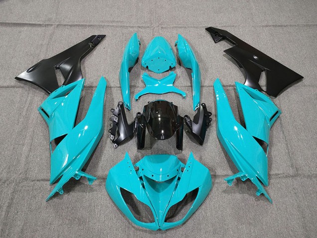 Bleu 09-12 Kawasaki ZX6R Carénage Bleu 09-12 Kawasaki ZX6R Carénage