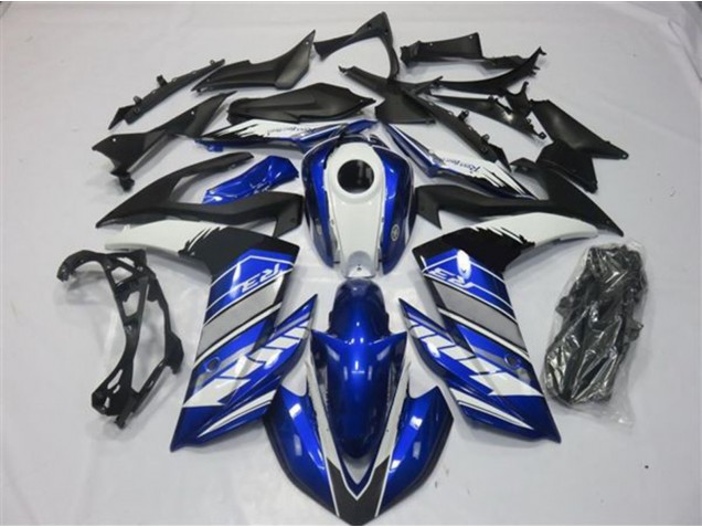 Bleu & Argent 15-18 Yamaha R3 Carénage Bleu & Argent 15-18 Yamaha R3 Carénage