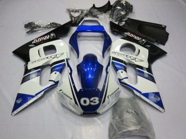 Bleu & Argent 98-02 Yamaha R6 Carénage