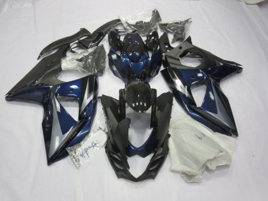 Bleu Argent & Noir 09-16 Suzuki GSXR 1000 Carénage