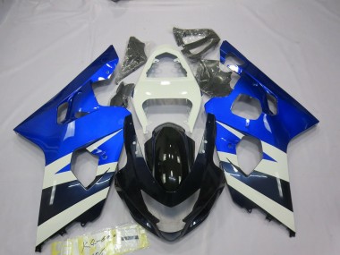 Bleu Blanc 04-05 Suzuki GSXR 600-750 Carénage
