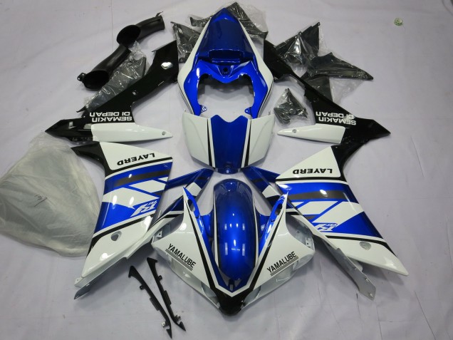 Bleu & Blanc 07-08 Yamaha R1 Carénage Bleu & Blanc 07-08 Yamaha R1 Carénage