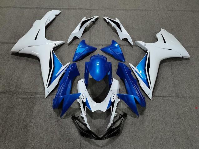 Bleu & Blanc 11-24 Suzuki GSXR 600-750 Carénage Bleu & Blanc 11-24 Suzuki GSXR 600-750 Carénage