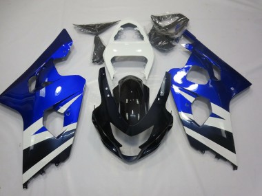 Bleu Blanc & Noir 04-05 Suzuki GSXR 600-750 Carénage