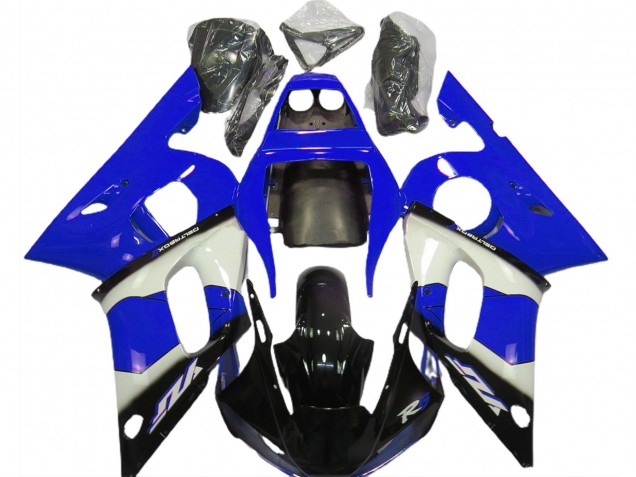 Bleu Blanc & Noir 98-02 Yamaha R6 Carénage Bleu Blanc & Noir 98-02 Yamaha R6 Carénage
