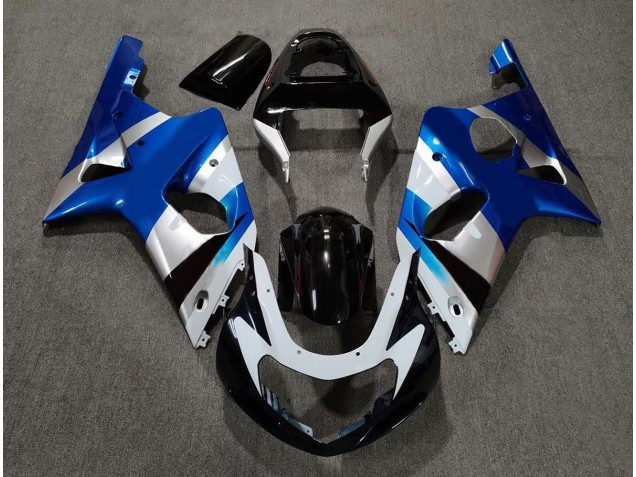 Bleu Brillant & Argent OEM 00-02 Suzuki GSXR 1000 Carénage Bleu Brillant & Argent OEM 00-02 Suzuki GSXR 1000 Carénage