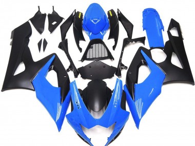 Bleu Brillant Avec Logos Jaunes 05-06 Suzuki GSXR 1000 Carénage