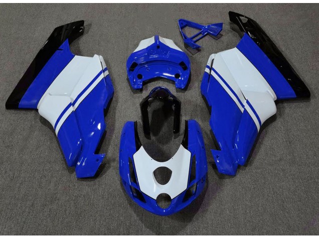 Bleu Brillant & Blanc 03-04 Ducati 749 999 Carénage Bleu Brillant & Blanc 03-04 Ducati 749 999 Carénage