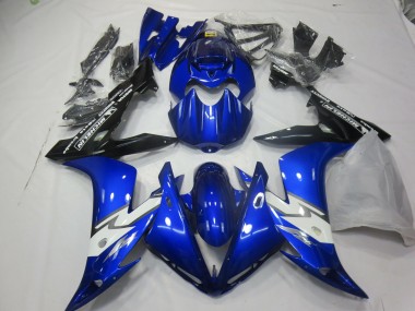Bleu Brillant Blanc 04-06 Yamaha R1 Carénage