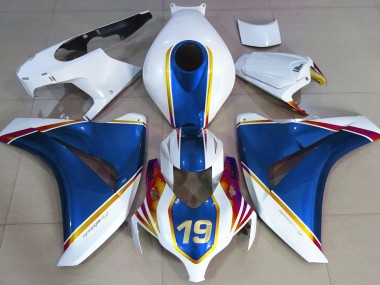 Bleu Brillant & Blanc 08-11 Honda CBR1000RR Carénage