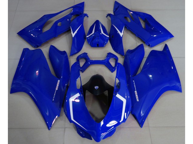 Bleu Brillant & Blanc 11-14 Ducati 1199 Carénage Bleu Brillant & Blanc 11-14 Ducati 1199 Carénage