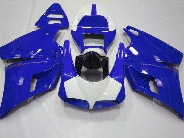 Bleu Brillant & Blanc 93-05 Ducati 996 748 916 998 Carénage