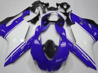 Bleu Brillant Blanc & Noir 11-14 Ducati 1199 Carénage