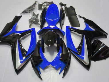 Bleu Brillant Débadgé 06-07 Suzuki GSXR 600-750 Carénage