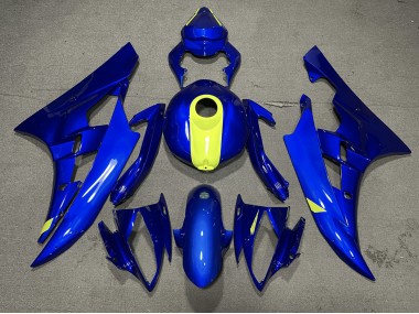 Bleu Brillant & Jaune Haute Visibilité 06-07 Yamaha R6 Carénage