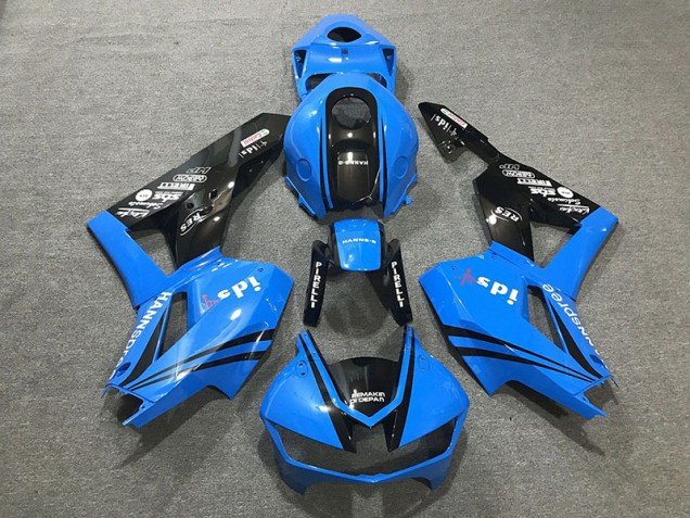 Bleu Brillant & Logos 13-23 Honda CBR600RR Carénage
