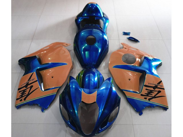Bleu Brillant & Marron 97-07 Suzuki GSXR 1300 Carénage