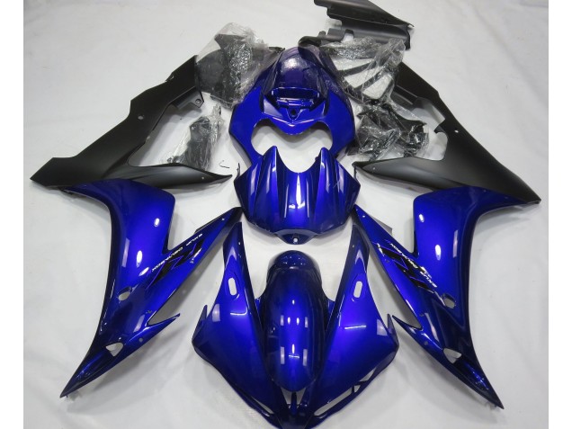 Bleu Brillant & Noir 04-06 Yamaha R1 Carénage Bleu Brillant & Noir 04-06 Yamaha R1 Carénage