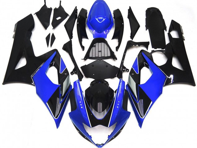 Bleu Brillant & Noir 05-06 Suzuki GSXR 1000 Carénage Bleu Brillant & Noir 05-06 Suzuki GSXR 1000 Carénage