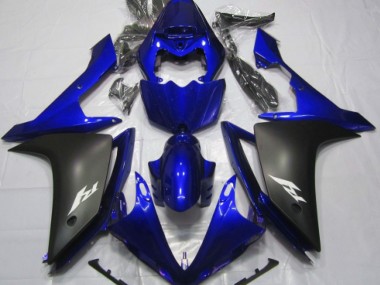 Bleu Brillant & Noir 07-08 Yamaha R1 Carénage