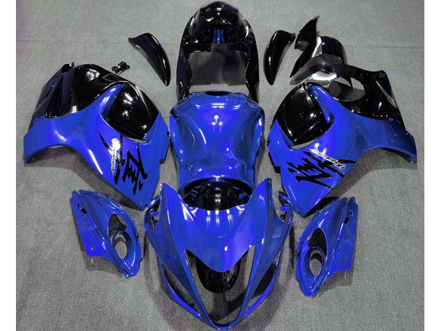Bleu Brillant & Noir 08-20 Suzuki GSXR 1300 Carénage Bleu Brillant & Noir 08-20 Suzuki GSXR 1300 Carénage