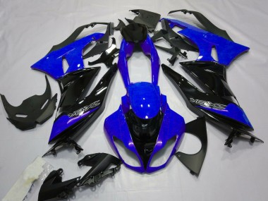 Bleu Brillant & Noir 09-12 Kawasaki ZX6R Carénage