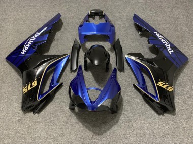 Bleu Brillant & Noir 09-12 Triumph Daytona 675 Carénage