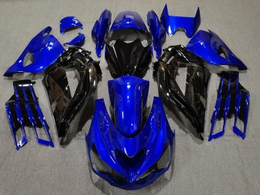 Bleu Brillant & Noir 12-21 Kawasaki ZX14R Carénage