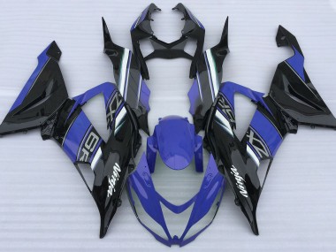 Bleu Brillant & Noir 13-18 Kawasaki ZX6R Carénage